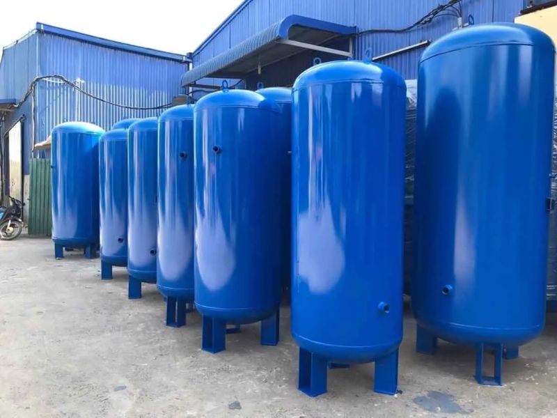Bình chứa khí nén hay còn gọi là bình tích áp có khả năng chịu áp lực cao, lưu trữ lượng lớn khí nén