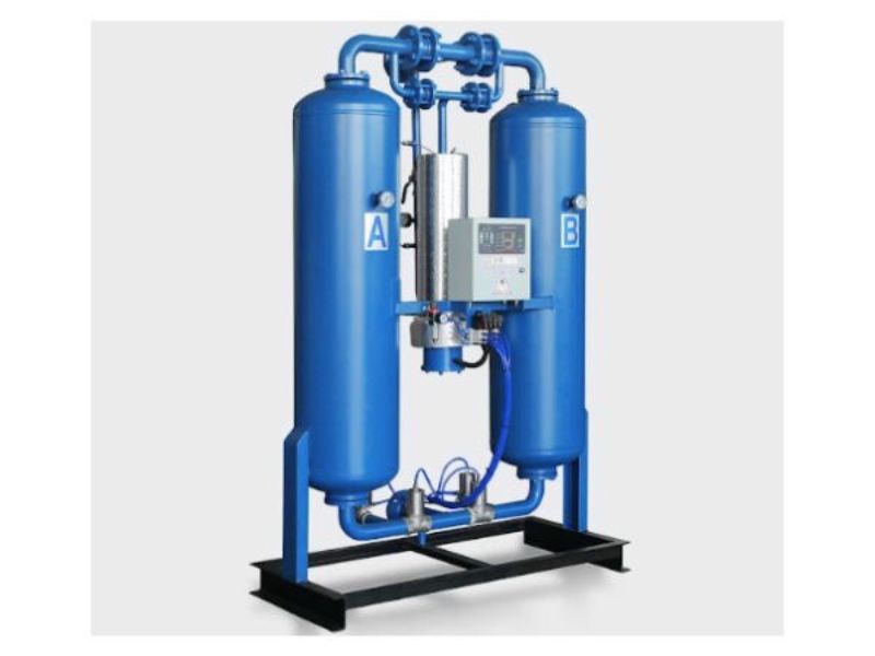 Máy sấy khí hấp thụ có hiệu suất tách nước cao, có thể đạt độ điểm sương rất thấp nhưng chi phí bảo dưỡng cao