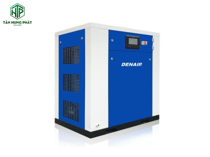 Máy nén khí kiểu xoắn ốc nổi bật với thiết kế nhỏ gọn, hoạt động êm ái và khả năng tạo khí nén không dầu