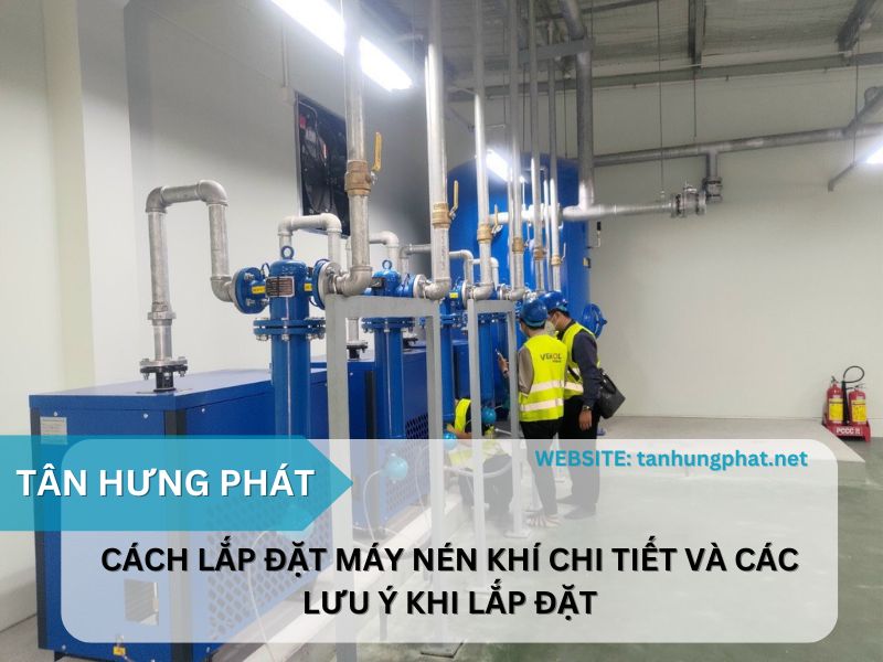 Cách lắp đặt máy nén khí chi tiết và các lưu ý khi lắp đặt