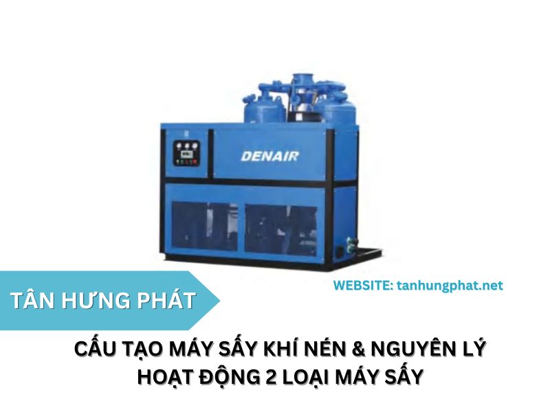 Cấu tạo máy sấy khí nén và nguyên lý hoạt động hai loại máy sấy
