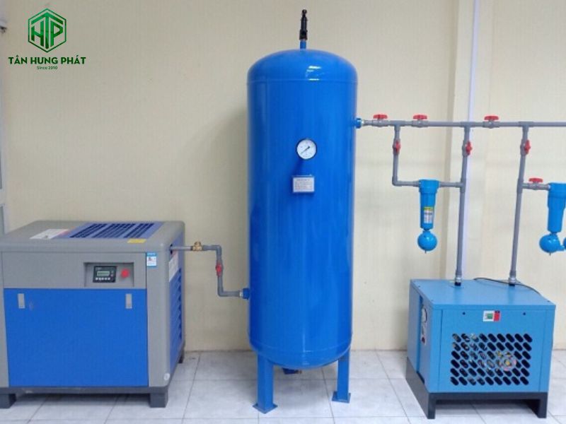 Máy sấy khí nén giúp bảo vệ thiết bị và đường ống, nâng cao chất lượng sản phẩm, tăng hiệu suất hoạt động của hệ thống