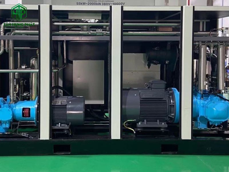 Máy nén khí trục vít 40HP có hiệu suất, độ bền cao, hoạt động ổn định nhưng có kích thước lớn, độ ồn cao