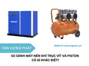 so sánh máy nén khí trục vít và piston