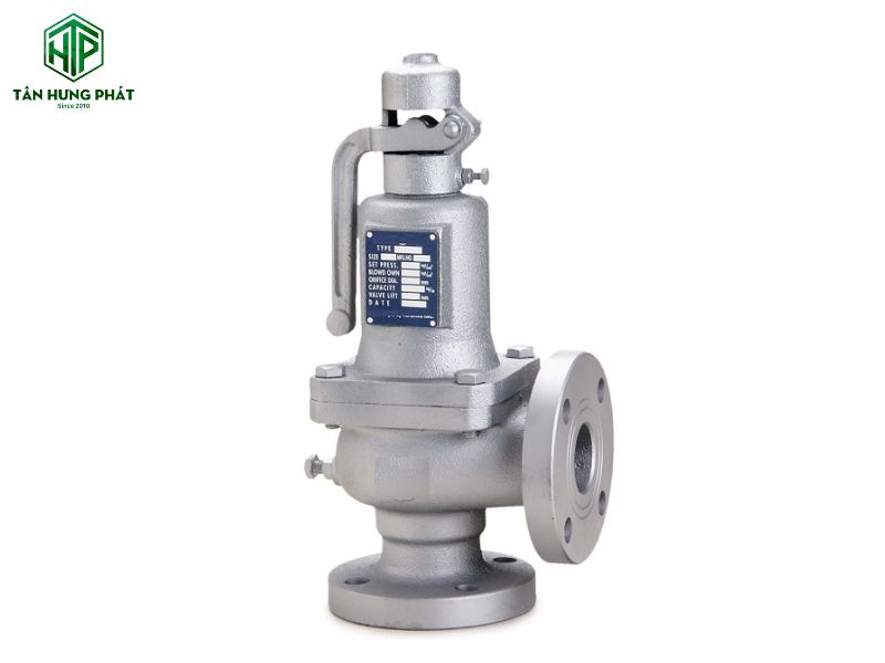 Van an toàn nắp chụp mặt bích được sử dụng trong các hệ thống máy nén khí công nghiệp lớn