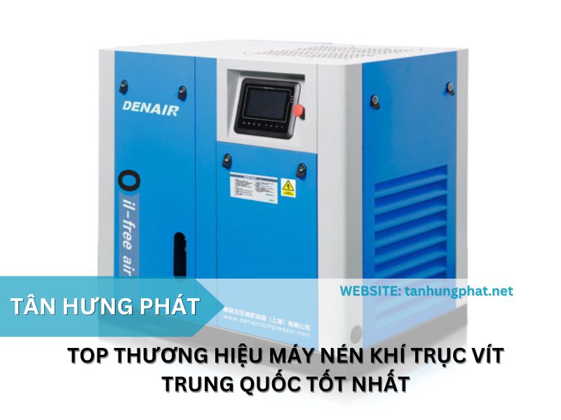 Top 6 thương hiệu máy nén khí trục vít Trung Quốc tốt nhất