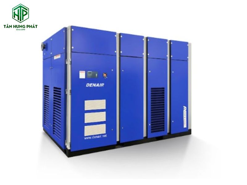Máy nén khí trục vít biến tần tự động điều chỉnh tốc độ quay theo nhu cầu sử dụng thực tế
